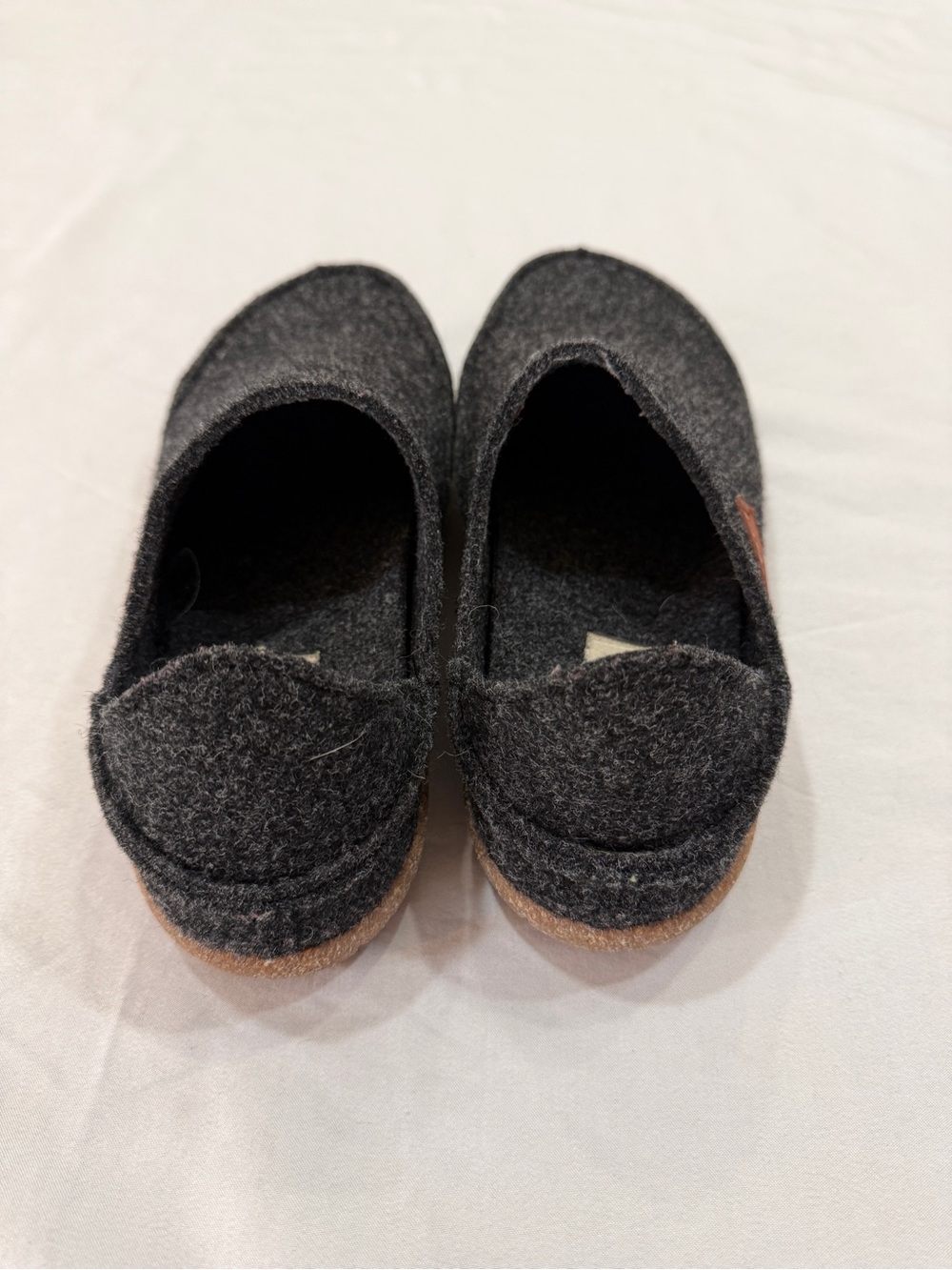 Taos Charcoal Wool Felt Slip On Clogs Comfort Shoes Women’s Approx 9.5 - Picture 3 of 5